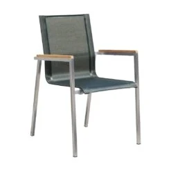 OUTLIV. Rimini Gartenmöbelset 7-tlg. Tisch 200x100cm Edelstahl/Schwarz -Outliv outliv rimini ii gartenmobelset 8tlg stapel tisch 200cm edelstahl schwarz 1176585 7