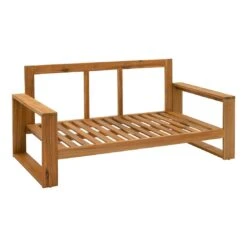 OUTLIV. Santa Cruz Gartensofa Akazie/Polyester Natur/Ecru -Outliv outliv santa cruz 2 sitzersofa akazie polyester 1338098 7