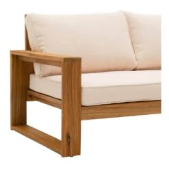 OUTLIV. Santa Cruz Gartensofa Akazie/Polyester Natur/Ecru -Outliv outliv santa cruz 2 sitzersofa akazie polyester 1338098 8