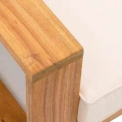 OUTLIV. Santa Cruz Gartensofa Akazie/Polyester Natur/Ecru -Outliv outliv santa cruz 2 sitzersofa akazie polyester 1338098 9