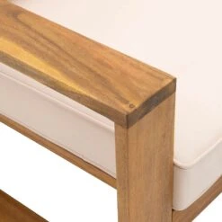 OUTLIV. Santa Cruz Loungesessel Akazie/Polyester Natur/Ecru -Outliv outliv santa cruz loungesessel akazie polyester 1338109 10