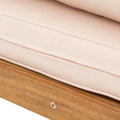 OUTLIV. Santa Cruz Loungesessel Akazie/Polyester Natur/Ecru -Outliv outliv santa cruz loungesessel akazie polyester 1338109 11