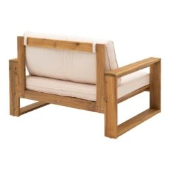 OUTLIV. Santa Cruz Loungesessel Akazie/Polyester Natur/Ecru -Outliv outliv santa cruz loungesessel akazie polyester 1338109 6