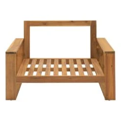 OUTLIV. Santa Cruz Loungesessel Akazie/Polyester Natur/Ecru -Outliv outliv santa cruz loungesessel akazie polyester 1338109 7