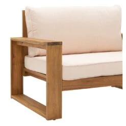 OUTLIV. Santa Cruz Loungesessel Akazie/Polyester Natur/Ecru -Outliv outliv santa cruz loungesessel akazie polyester 1338109 8