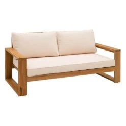 OUTLIV. Santa Cruz Loungeset 2-tlg. Akazie/Polyester Natur/Ecru -Outliv outliv santa cruz loungeset 2 tlg akazie polyester 1376950 6
