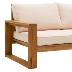 OUTLIV. Santa Cruz Loungeset 2-tlg. Akazie/Polyester Natur/Ecru -Outliv outliv santa cruz loungeset 2 tlg akazie polyester 1376950 8