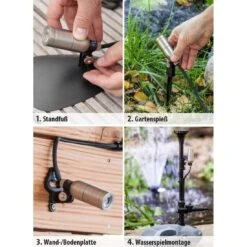 OUTLIV. Smart Light Starter -Set Wifi-Set: 3 RGB-Spots Silber/Schwarz -Outliv outliv starter set wifi set 3 rgb spots silber schwarz 1303943 6