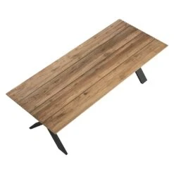 OUTLIV. Tilburg Gartentisch 240x100cm Aluminium/Teak Anthrazit/Teak Recycelt -Outliv outliv tilburg gartentisch 240x100cm aluminium teak anthrazit teak recycelt 1177872 4