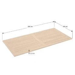 OUTLIV. Gartentisch-Platte 200x100cm Teak Natur -Outliv outliv tischplatte teak natur 200x100cm 7