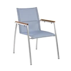 OUTLIV. Tokyo Stapelsessel Edelstahl/Batyline Edelstahl/Grau