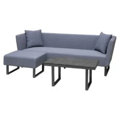 OUTLIV. By Detlef Steves Tonga Loungeset 3-tlg. Aluminium/Sunbrella Anthrazit/Flanelle -Outliv outliv tonga loungeset 3 tlg aluminium sunbrella 1434150 5