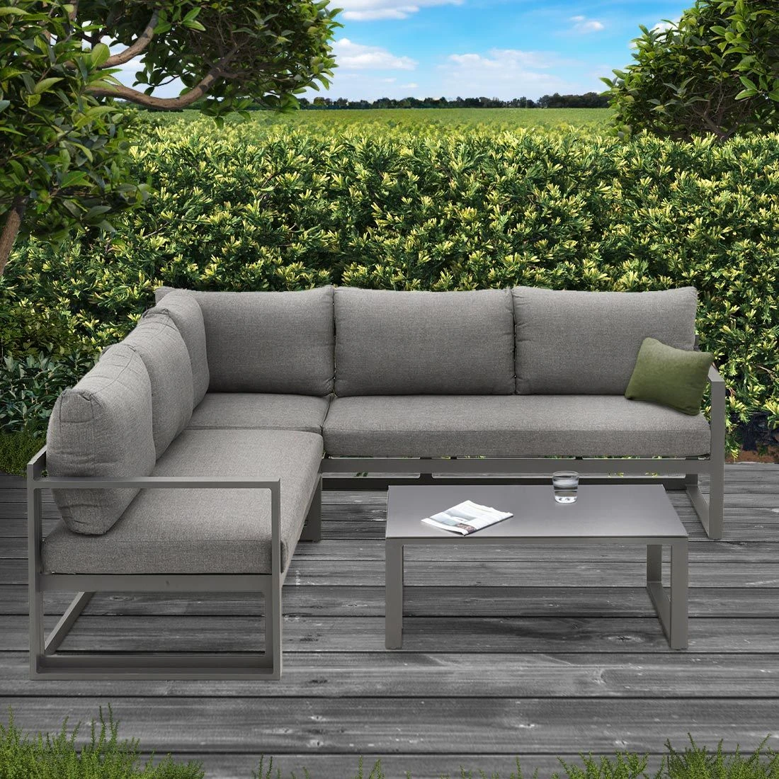 OUTLIV. Florenz Ecklounge 3-teilig Aluminium inklusive Kissen Dunkelgrau OUTLIV. Florenz Ecklounge 3-teilig Aluminium Inklusive Kissen Dunkelgrau -Outliv outliv torri loungeecke 3tlg aluminium inkl kissen dunkelgrau 1083162 1
