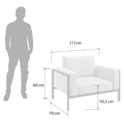 OUTLIV. Toskana Loungesessel Aluminium/Sunproof Anthrazit/Hellgrau -Outliv outliv toskana loungesessel aluminium sunproof anthrazit hellgrau 1423678 3