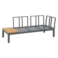 OUTLIV. Venedig Ecklounge 4-tlg. Aluminium/Akazie Anthrazit -Outliv outliv venedig ecklounge 4 tlg alu holz 1422270 12