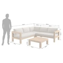 OUTLIV. Stockton Ecklounge 4-teilig Akazie/Polster Teaklook/Taupe 9 OUTLIV. Stockton Ecklounge 4-teilig Akazie/Polster Teaklook/Taupe -Outliv stockton loungeset 4tlg akazie natur taupe 10